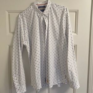 Scotch & Soda Dress Shirt XL White/Blue
